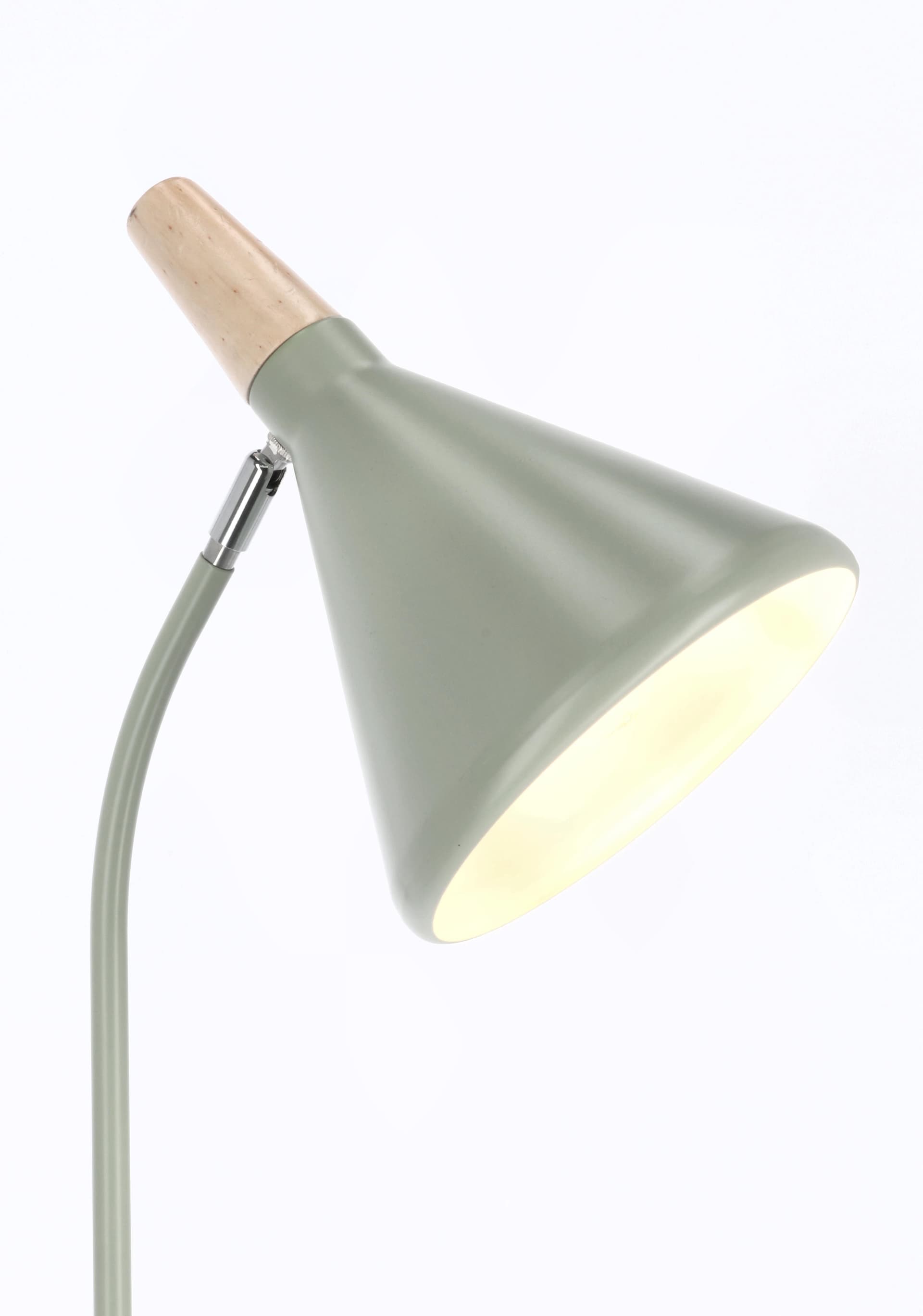 Piantana brill in acciaio verniciato a polvere e legno di pino h 148 cm in Lampade da terra Decor Space - Altamura, commercioVirtuoso.it