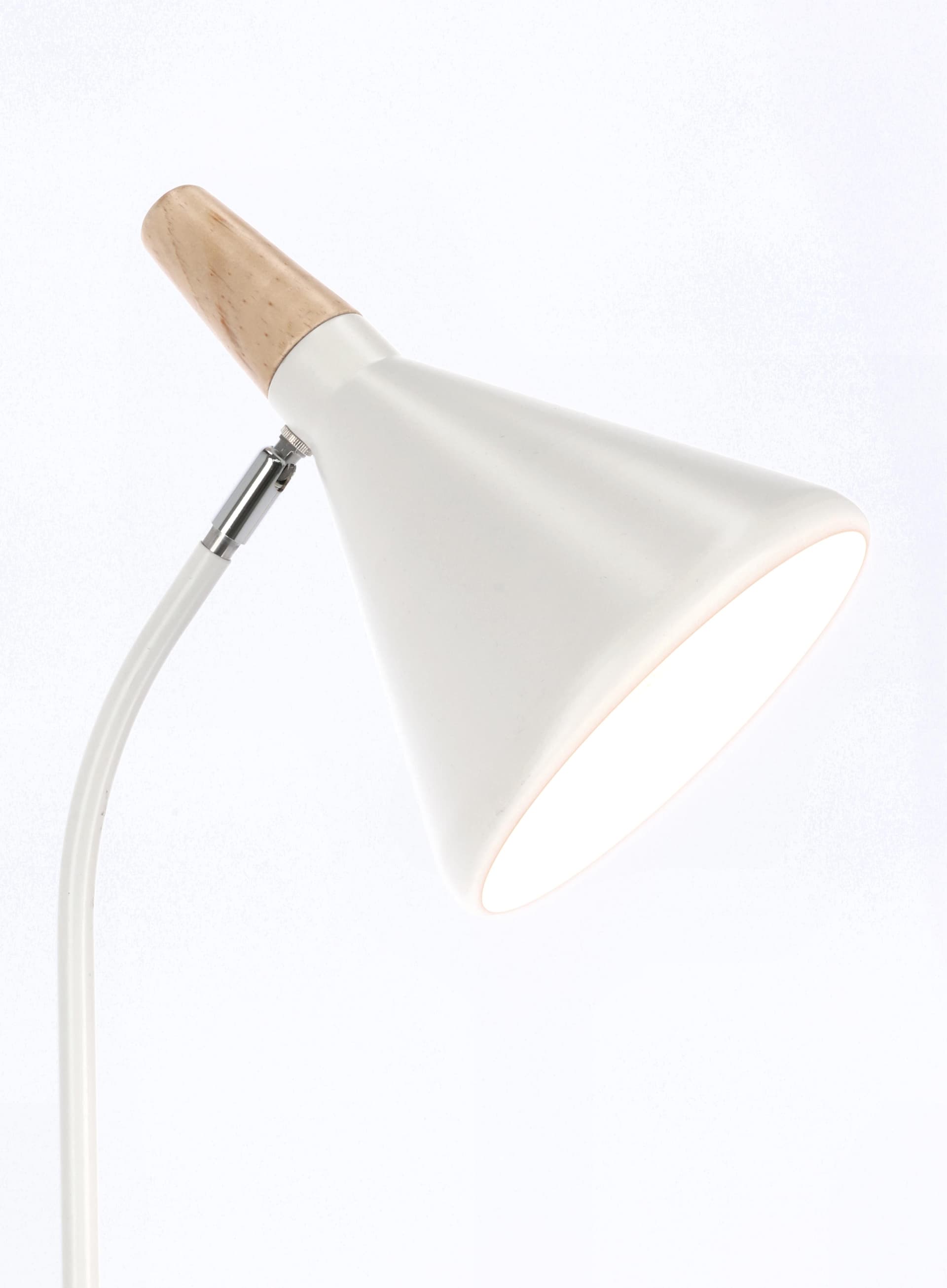 Piantana brill in acciaio verniciato a polvere e legno di pino h 148 cm in Lampade da terra Decor Space - Altamura, commercioVirtuoso.it