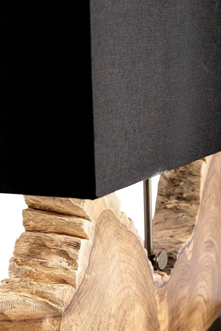 Lampada da tavolo "Naga" inegno di teak riciclato h 55 cm in Lampade da tavolo e abat-jour Decor Space - Altamura, commercioVirtuoso.it