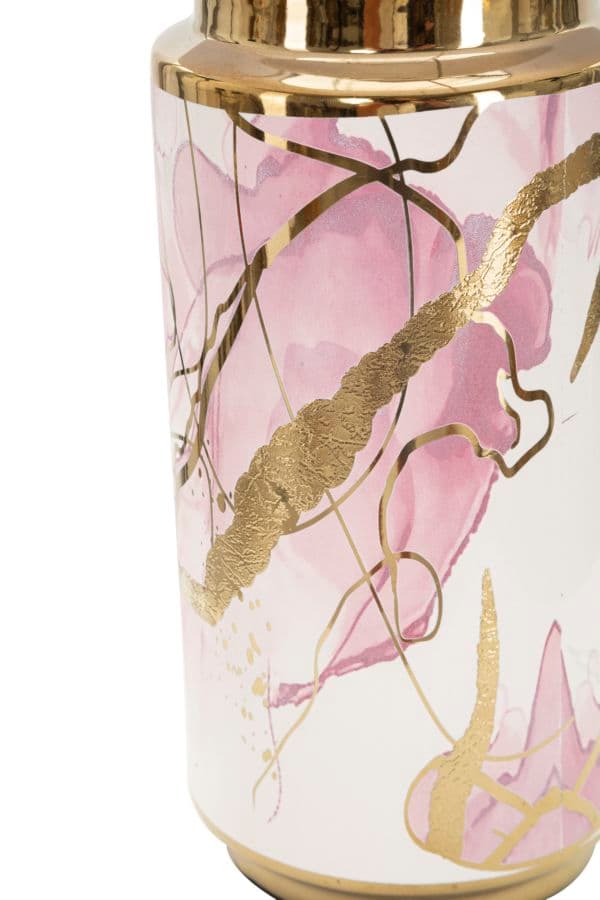 Lampada da tavolo struttura in ceramica, metallo e poliestere per interni in Lampade da tavolo e abat-jour Decor Space - Altamura, commercioVirtuoso.it