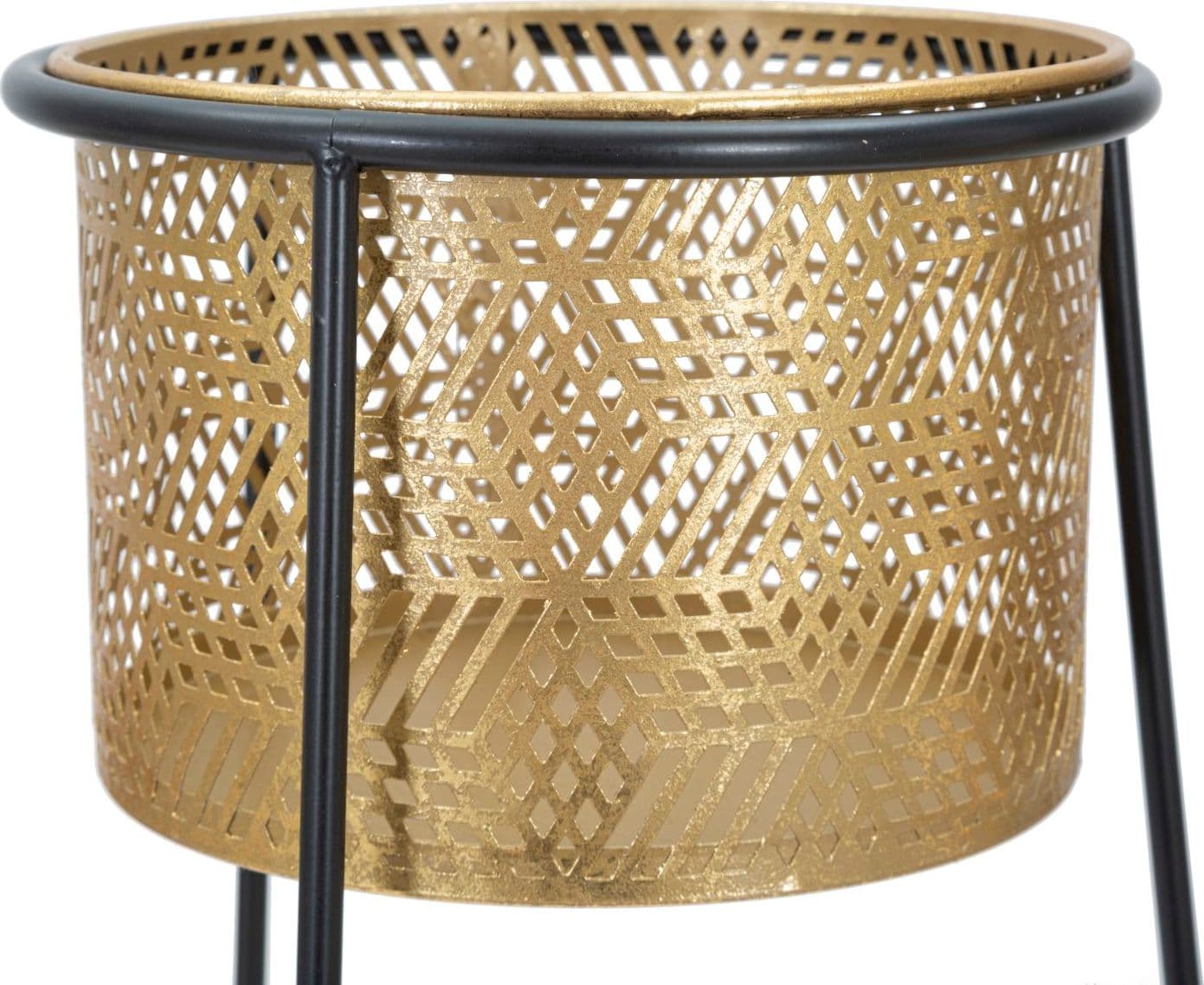 Coppia porta vasi "Exy" con supporto in metallo per interni set da 2 in Portavasi Decor Space - Altamura, commercioVirtuoso.it
