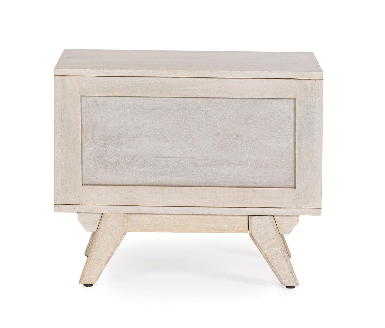 Comodino "Sahana" per camera, Struttura In Legno Di Mango, Schienale E Fondo Cassetto In Mdf in Comodini Decor Space - Altamura, commercioVirtuoso.it