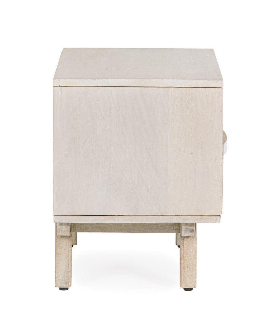 Comodino "Sahana" per camera, Struttura In Legno Di Mango, Schienale E Fondo Cassetto In Mdf in Comodini Decor Space - Altamura, commercioVirtuoso.it