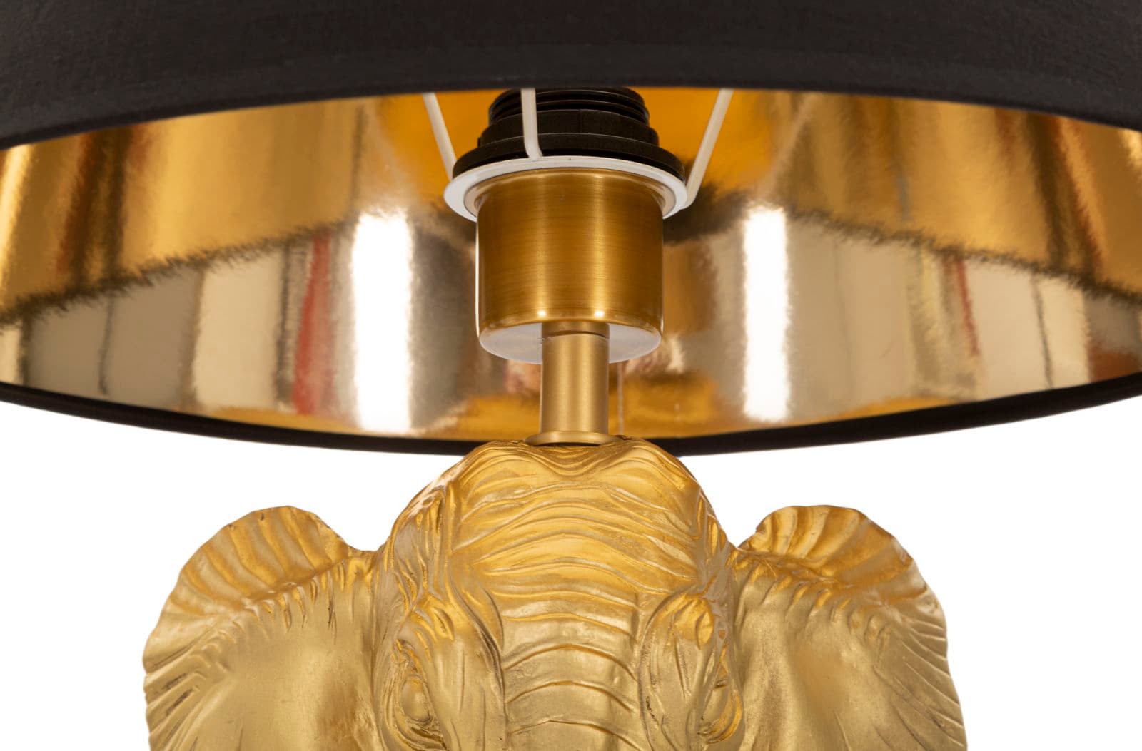 Lampada da terra "Elefante" struttura in metallo, poliresina e tessuto per interni in Lampade da terra Decor Space - Altamura, commercioVirtuoso.it