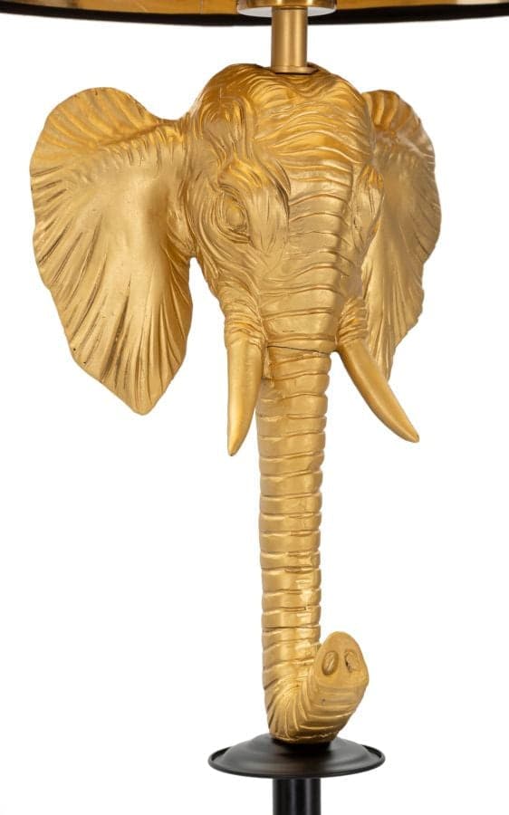 Lampada da terra "Elefante" struttura in metallo, poliresina e tessuto per interni in Lampade da terra Decor Space - Altamura, commercioVirtuoso.it