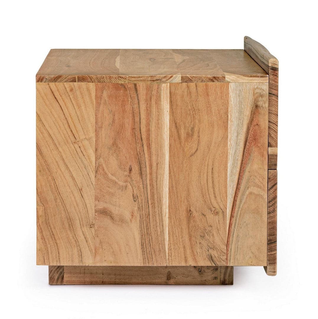 Comodino "Aron" per camera, Legno Di Acacia in Comodini Decor Space - Altamura, commercioVirtuoso.it