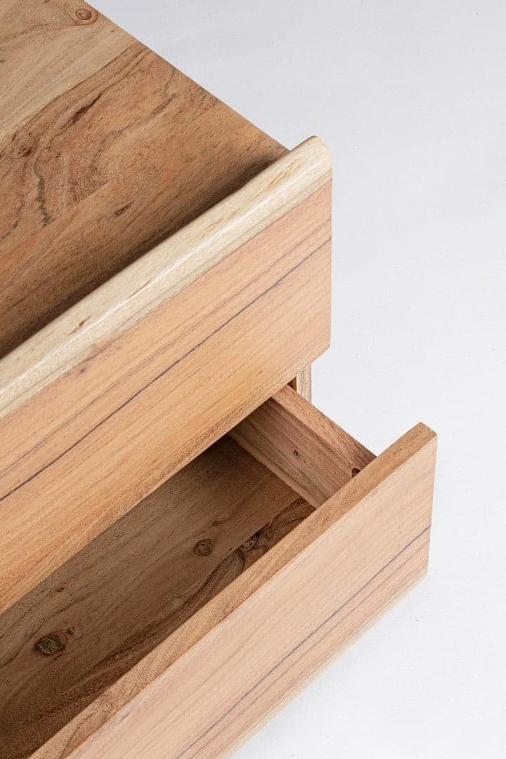Comodino "Aron" per camera, Legno Di Acacia in Comodini Decor Space - Altamura, commercioVirtuoso.it