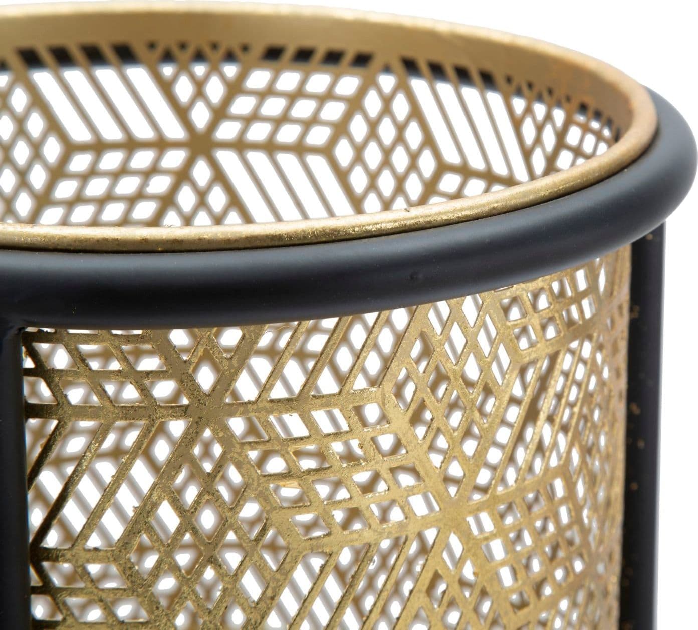 Porta vasi doppio color oro struttura in metallo per interni in Portavasi Decor Space - Altamura, commercioVirtuoso.it