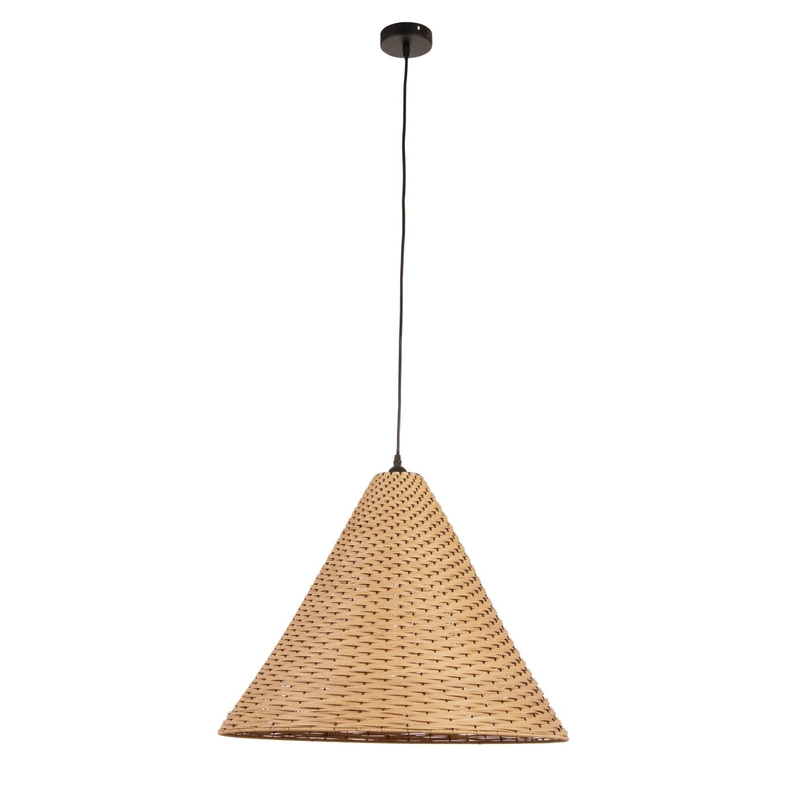 Lampadario "Gabon" marrone in metallo e rattan in Lampade a sospensione Decor Space - Altamura, commercioVirtuoso.it