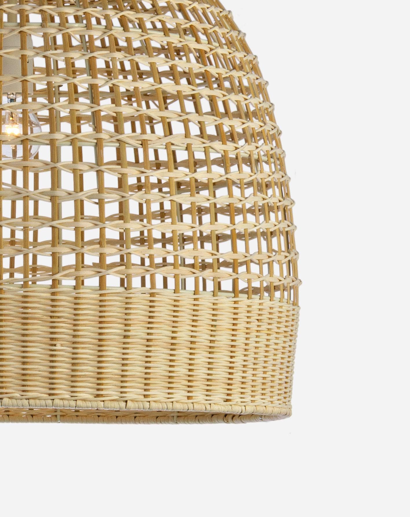 Lampadario "Siwa" in acciaio e rattan d 53 cm in Lampade a sospensione Decor Space - Altamura, commercioVirtuoso.it