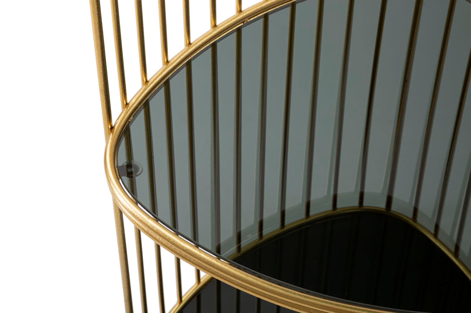Porta telefono "Triple" struttura in metallo e ripiani in vetro per interni in Console e tavoli da divano Decor Space - Altamura, commercioVirtuoso.it