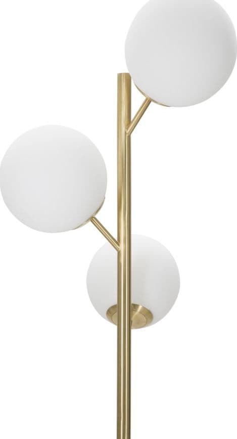 Lampada da terra "Glamy" struttura in metallo color oro e vetro per interni in Lampade da terra Decor Space - Altamura, commercioVirtuoso.it