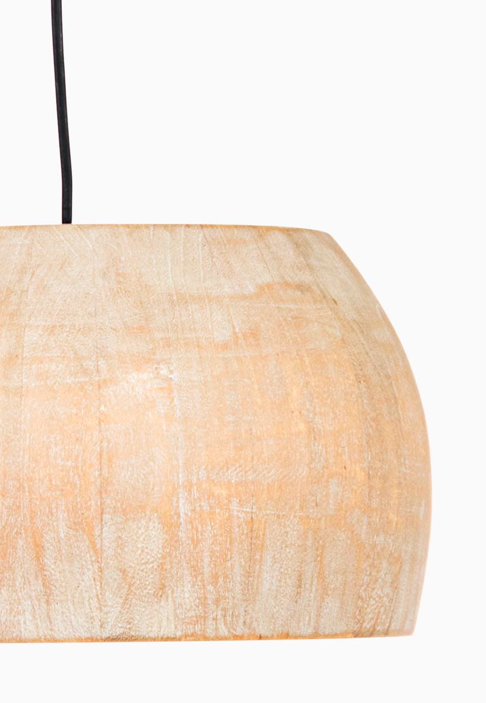 Lampadario "Solid" naturale in legno di paulonia e acciaio in Lampade a sospensione Decor Space - Altamura, commercioVirtuoso.it