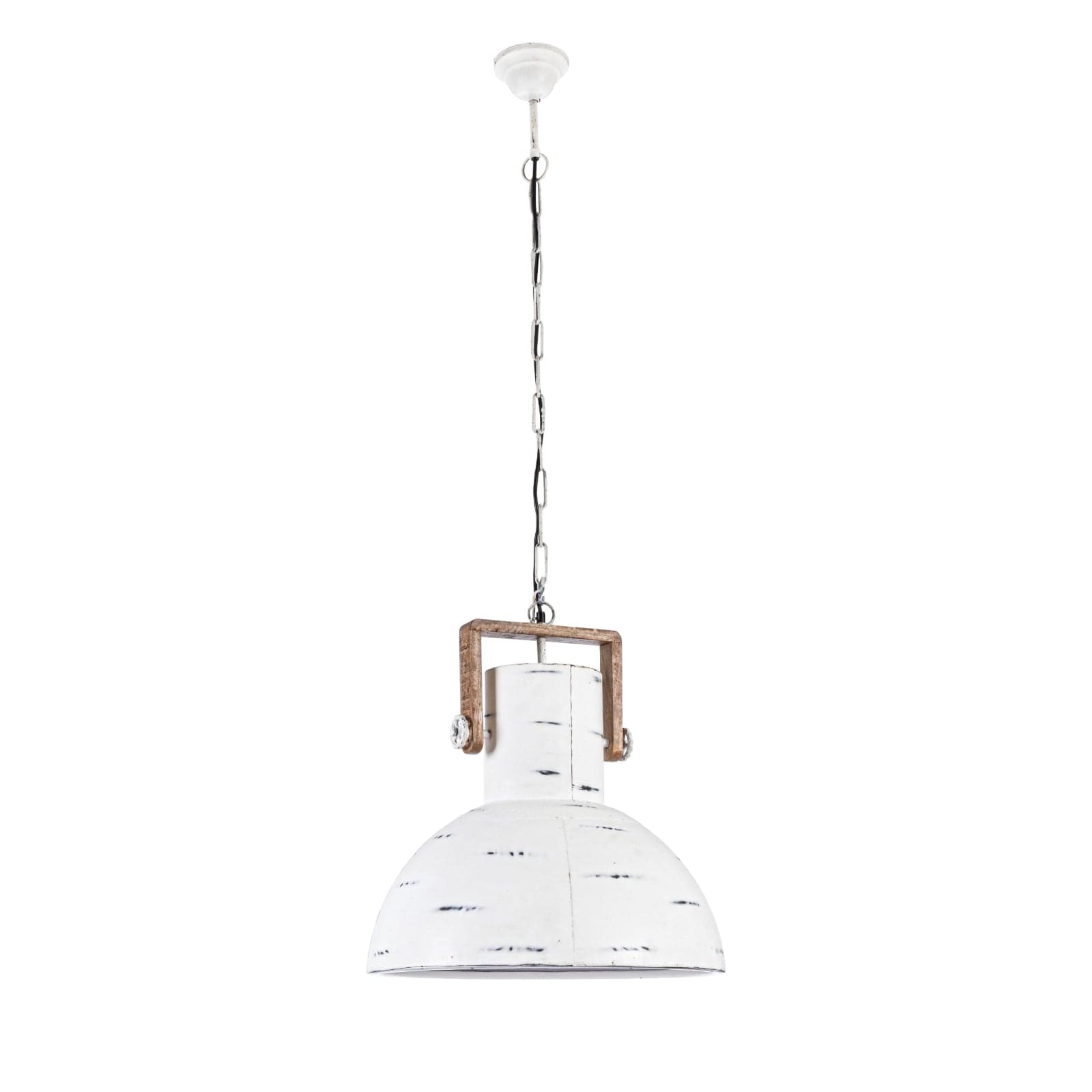 Lampadario "Odessa" in acciaio e legno di mango in Lampade a sospensione Decor Space - Altamura, commercioVirtuoso.it