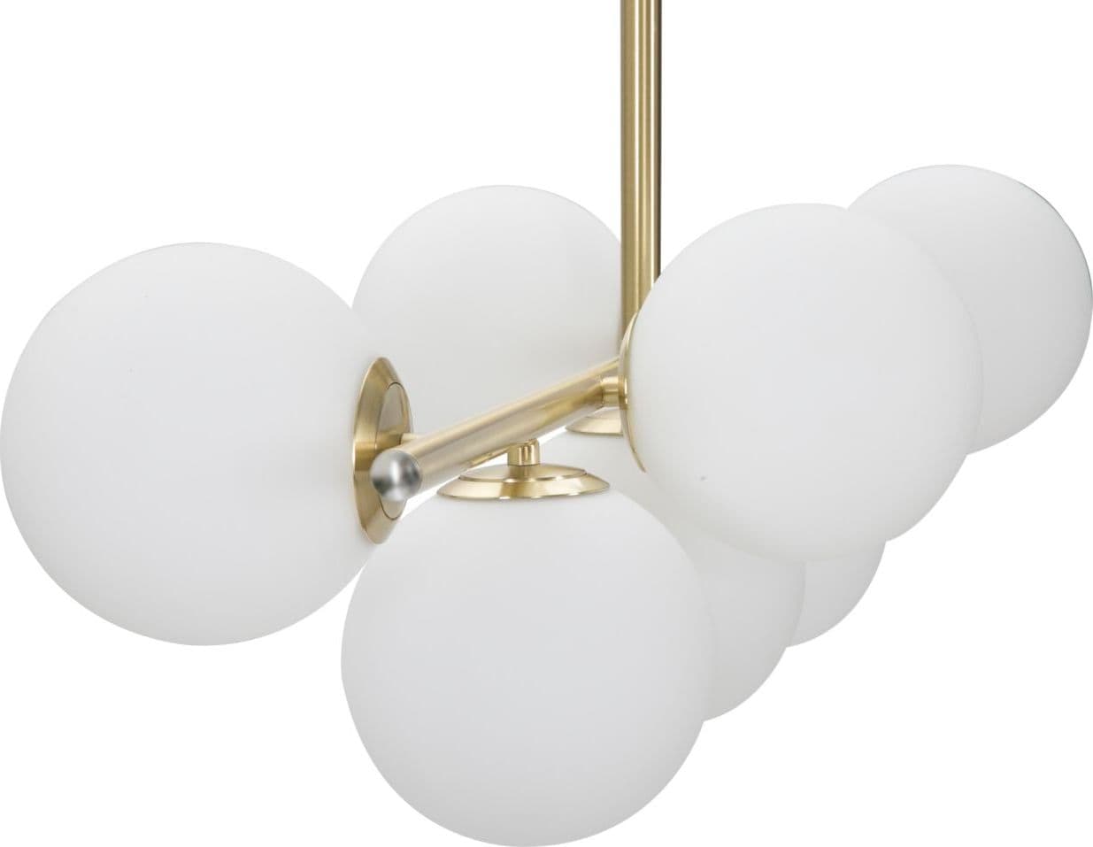 Lampadario "Glamy" struttura in metallo color oro e vetro per interni in Lampade a sospensione Decor Space - Altamura, commercioVirtuoso.it