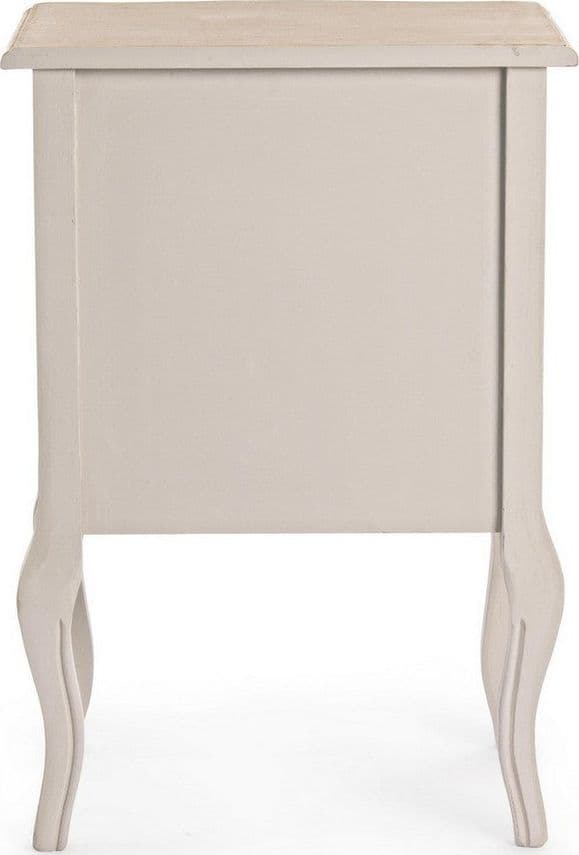 Comodino "Clarisse" per camera, Struttura In Legno Paulownia Con Piano Impiallacciato in Comodini Decor Space - Altamura, commercioVirtuoso.it