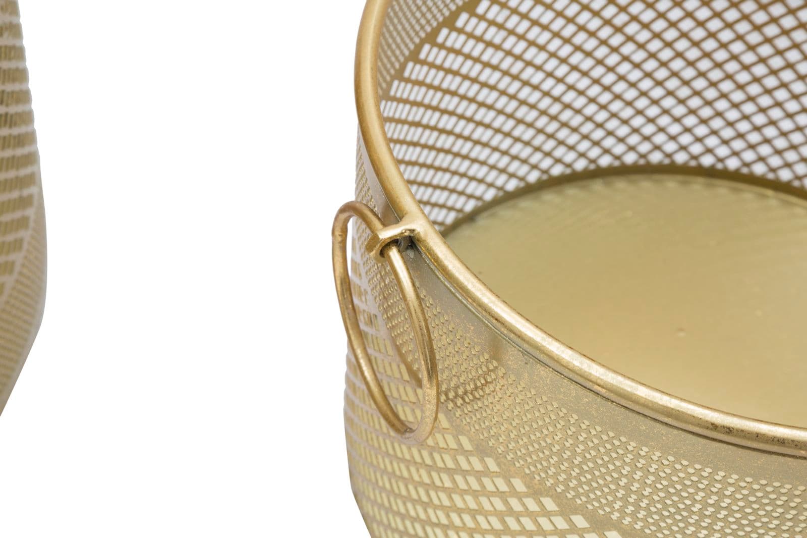 Porta vasi struttura in metallo color oro per interni set da 3 in Portavasi Decor Space - Altamura, commercioVirtuoso.it