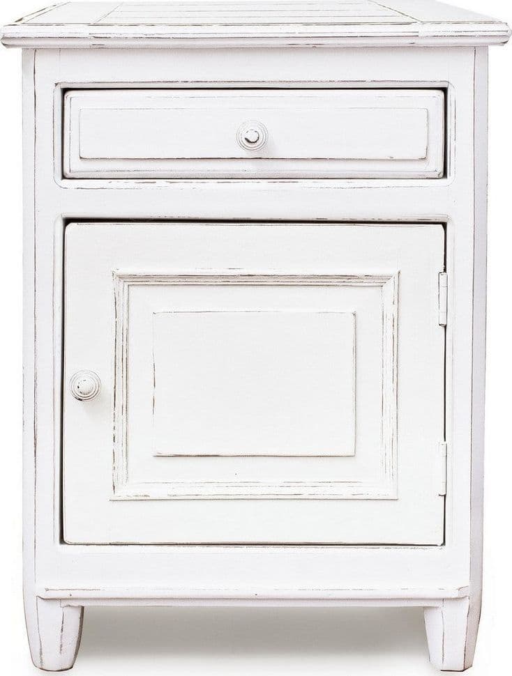 Comodino "Colette" per camera, Struttura In Legno Mango Massiccio,Verniciatura A Base Di Nitrocellulosa,Schienali E Laterali In Mdf in Comodini Decor Space - Altamura, commercioVirtuoso.it