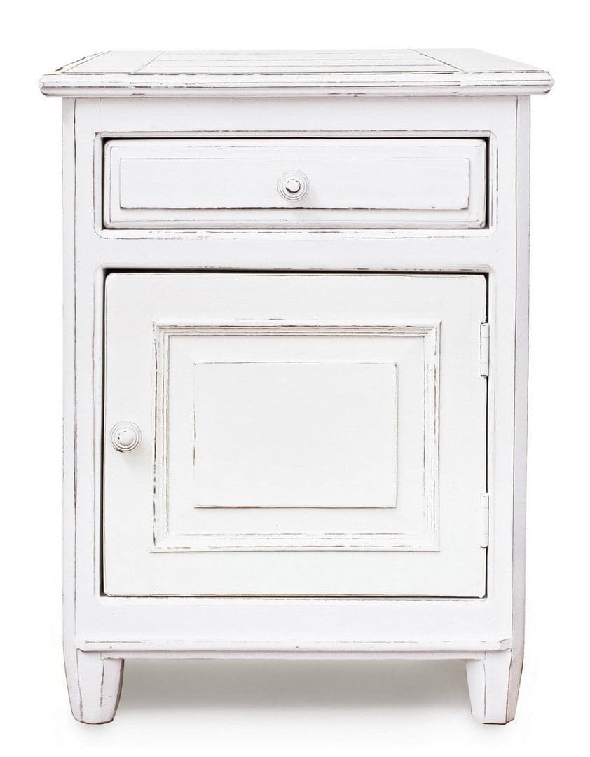 Comodino "Colette" per camera, Struttura In Legno Mango Massiccio,Verniciatura A Base Di Nitrocellulosa,Schienali E Laterali In Mdf in Comodini Decor Space - Altamura, commercioVirtuoso.it