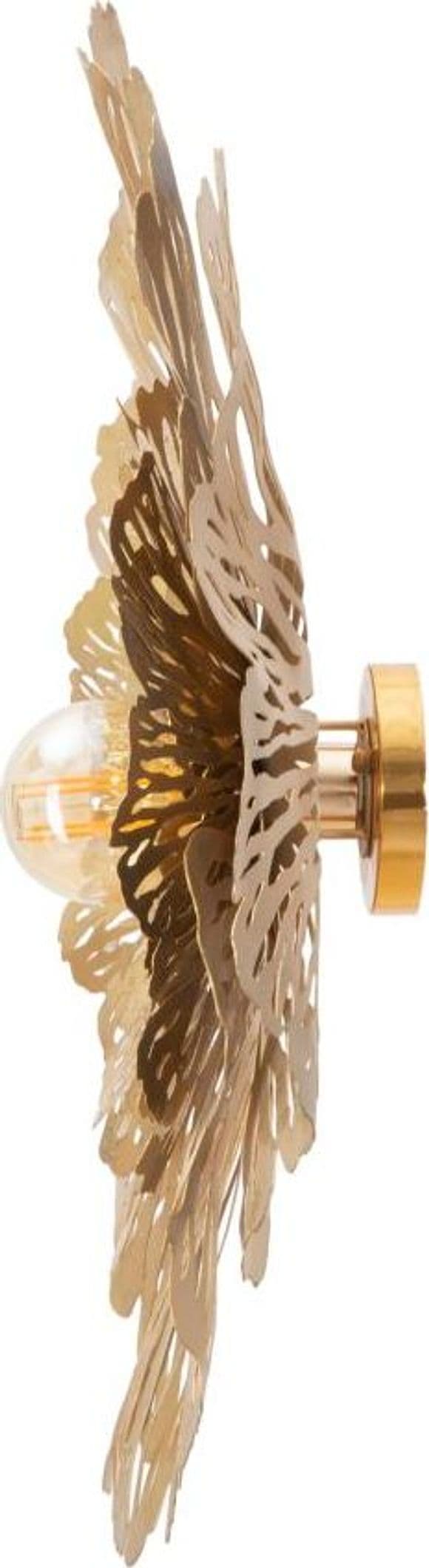 Lampada da muro "Ibis" struttura in metallo color oro per interni in Applique Decor Space - Altamura, commercioVirtuoso.it