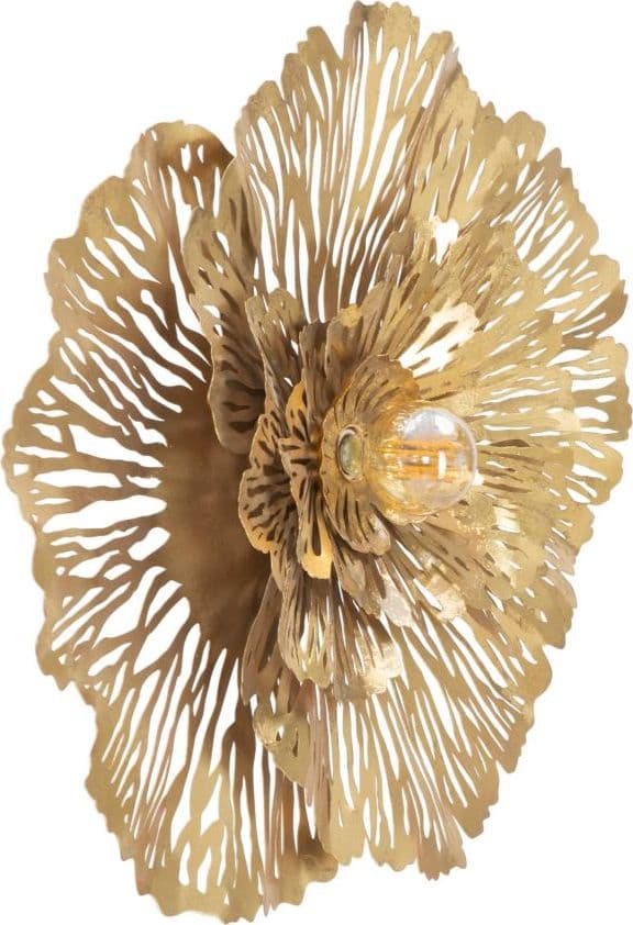 Lampada da muro "Ibis" struttura in metallo color oro per interni in Applique Decor Space - Altamura, commercioVirtuoso.it