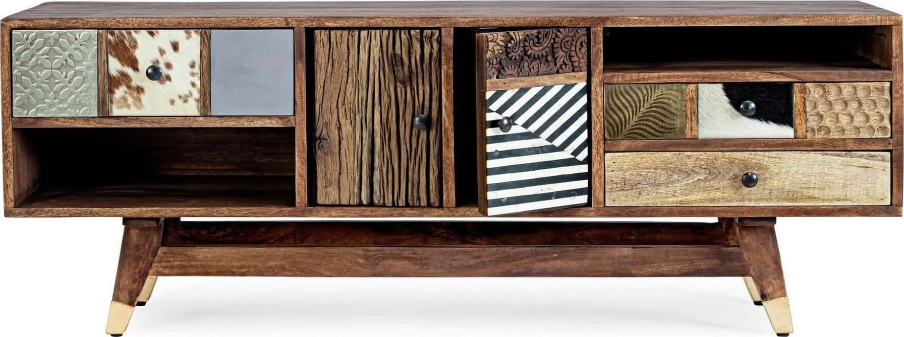 Mobile porta TV "Dhaval" per interno 140 x 40 x 48h cm in Pareti attrezzate Decor Space - Altamura, commercioVirtuoso.it