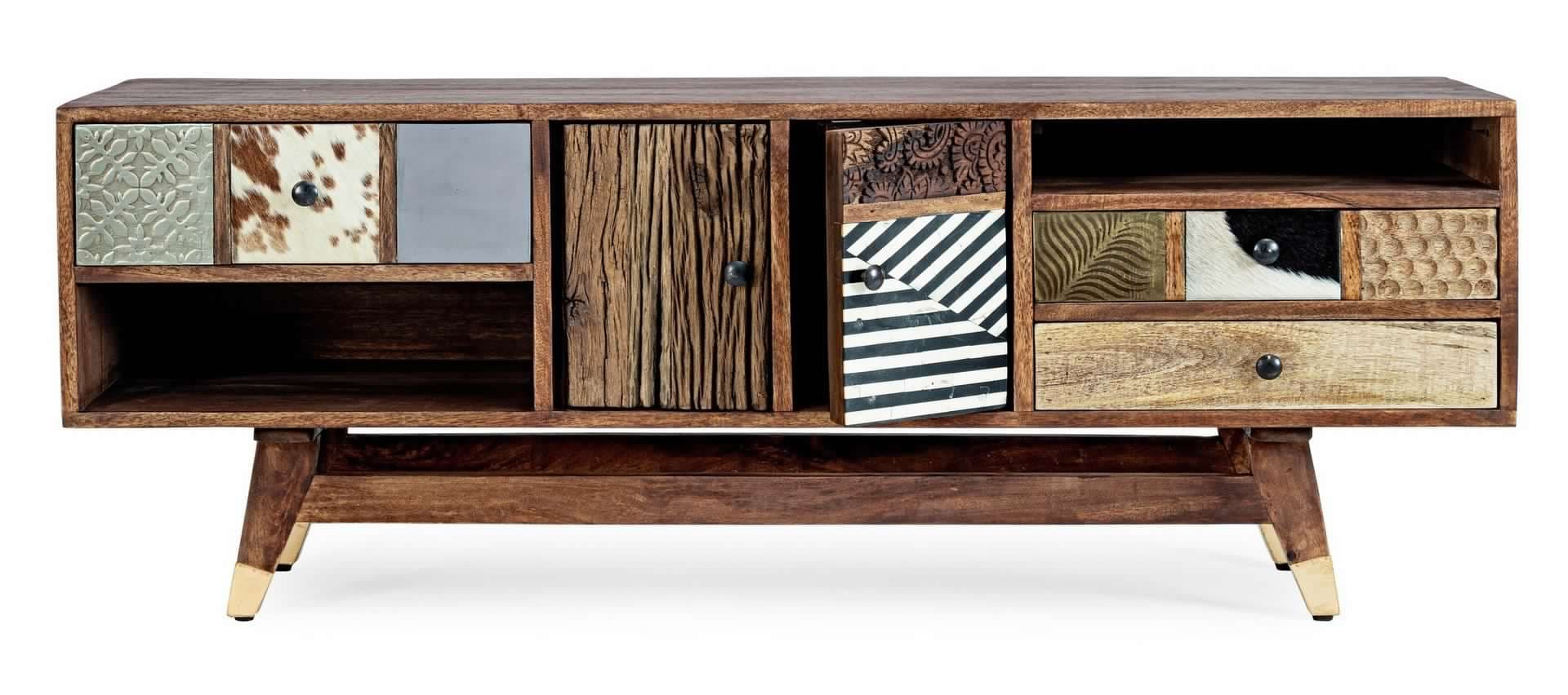Mobile porta TV "Dhaval" per interno 140 x 40 x 48h cm in Pareti attrezzate Decor Space - Altamura, commercioVirtuoso.it