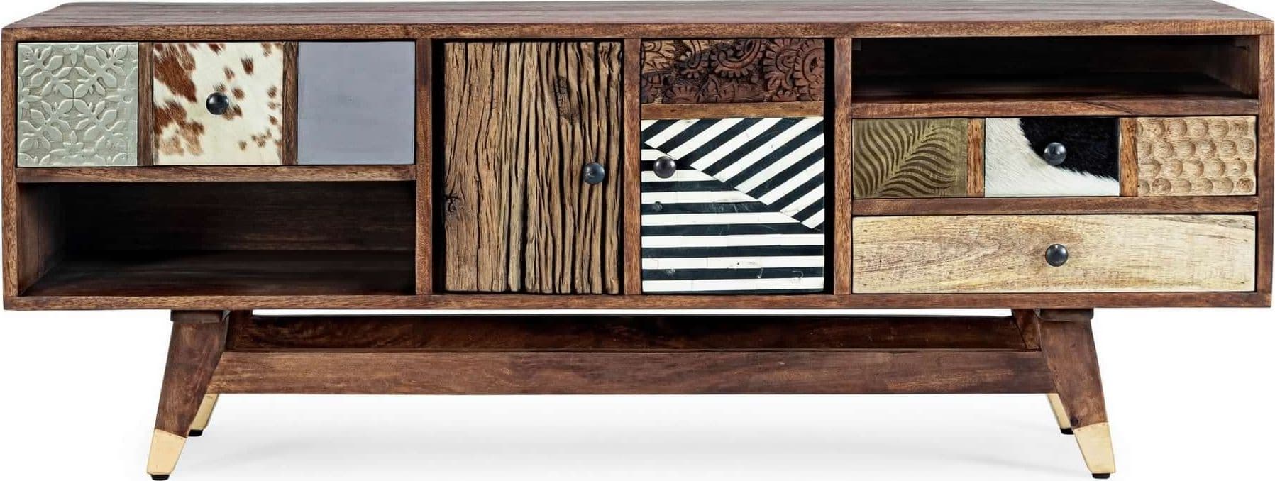 Mobile porta TV "Dhaval" per interno 140 x 40 x 48h cm in Pareti attrezzate Decor Space - Altamura, commercioVirtuoso.it
