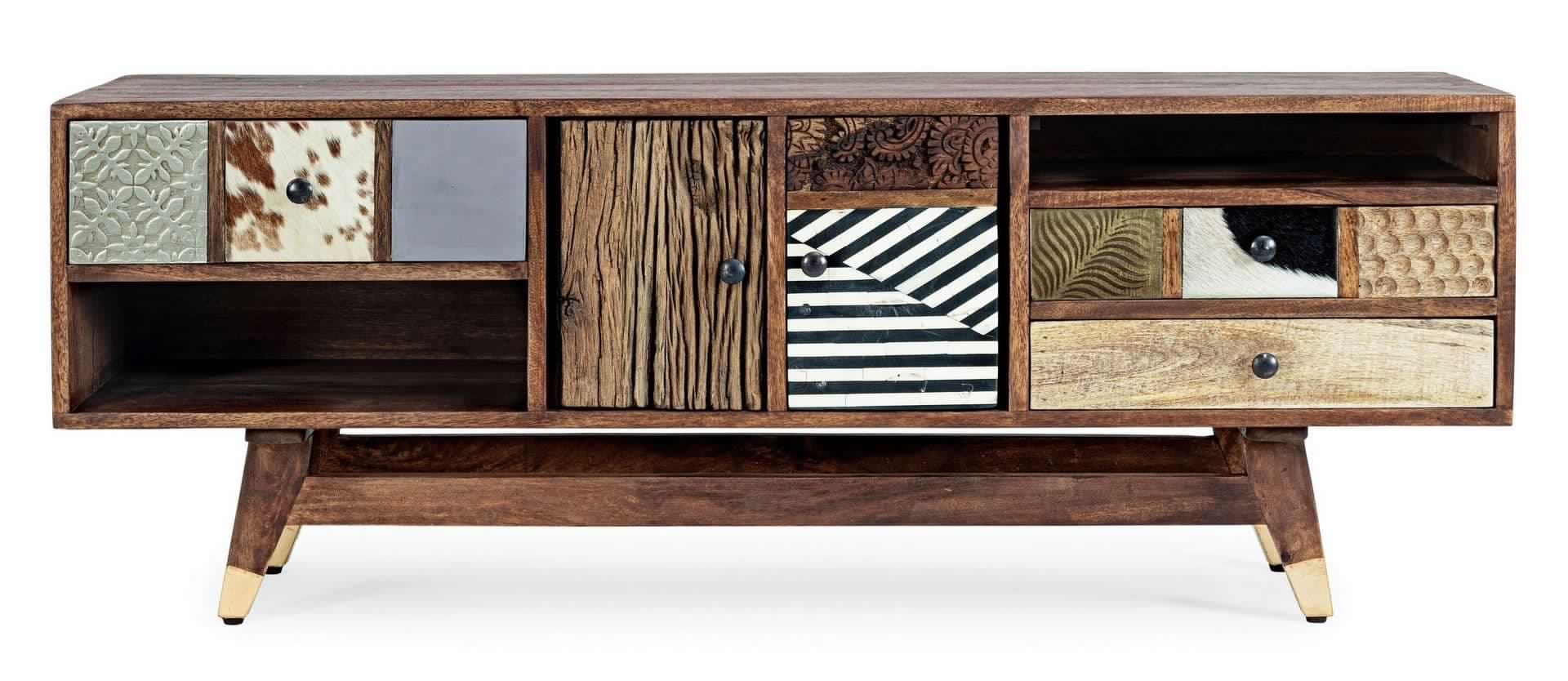 Mobile porta TV "Dhaval" per interno 140 x 40 x 48h cm in Pareti attrezzate Decor Space - Altamura, commercioVirtuoso.it