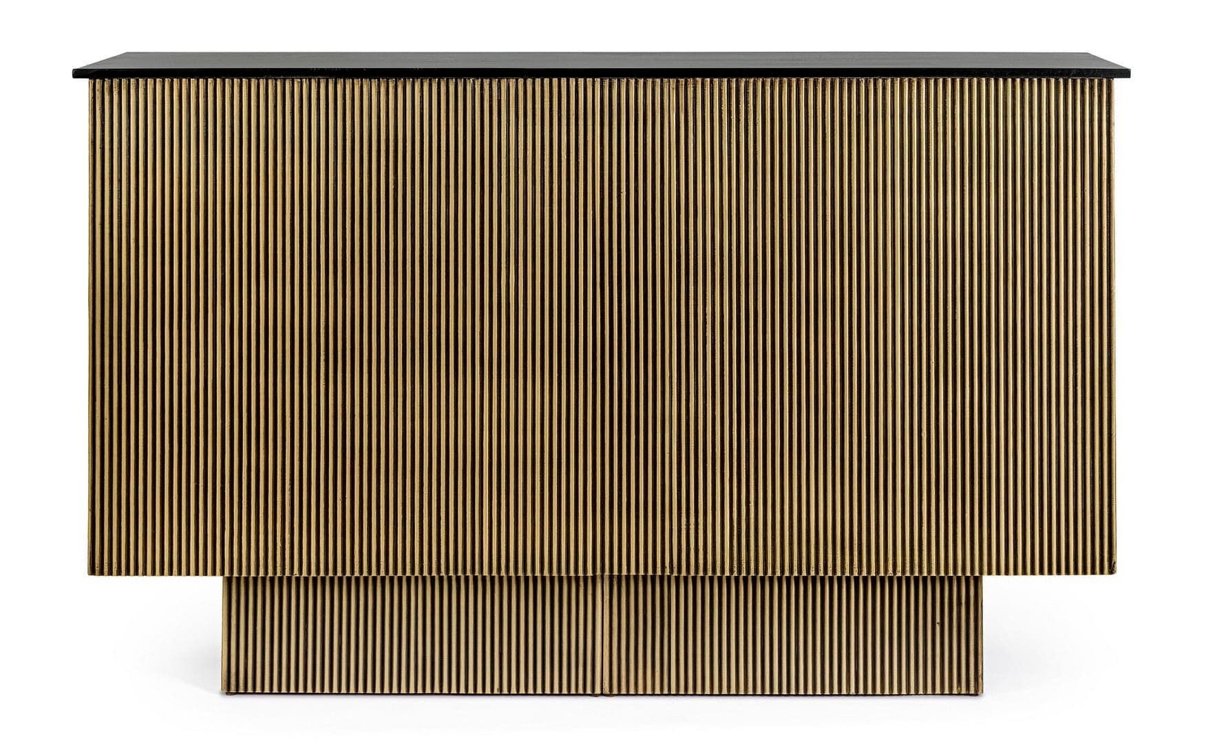 Mobile da bar "Virat" in legno di mango, struttura in mdf da 160 x 40 x 100 cm in Porta bottiglie da vino Decor Space - Altamura, commercioVirtuoso.it
