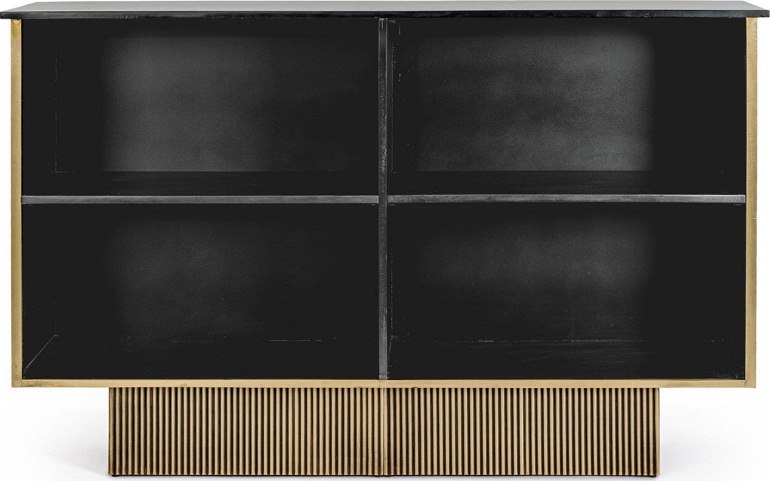 Mobile da bar "Virat" in legno di mango, struttura in mdf da 160 x 40 x 100 cm in Porta bottiglie da vino Decor Space - Altamura, commercioVirtuoso.it