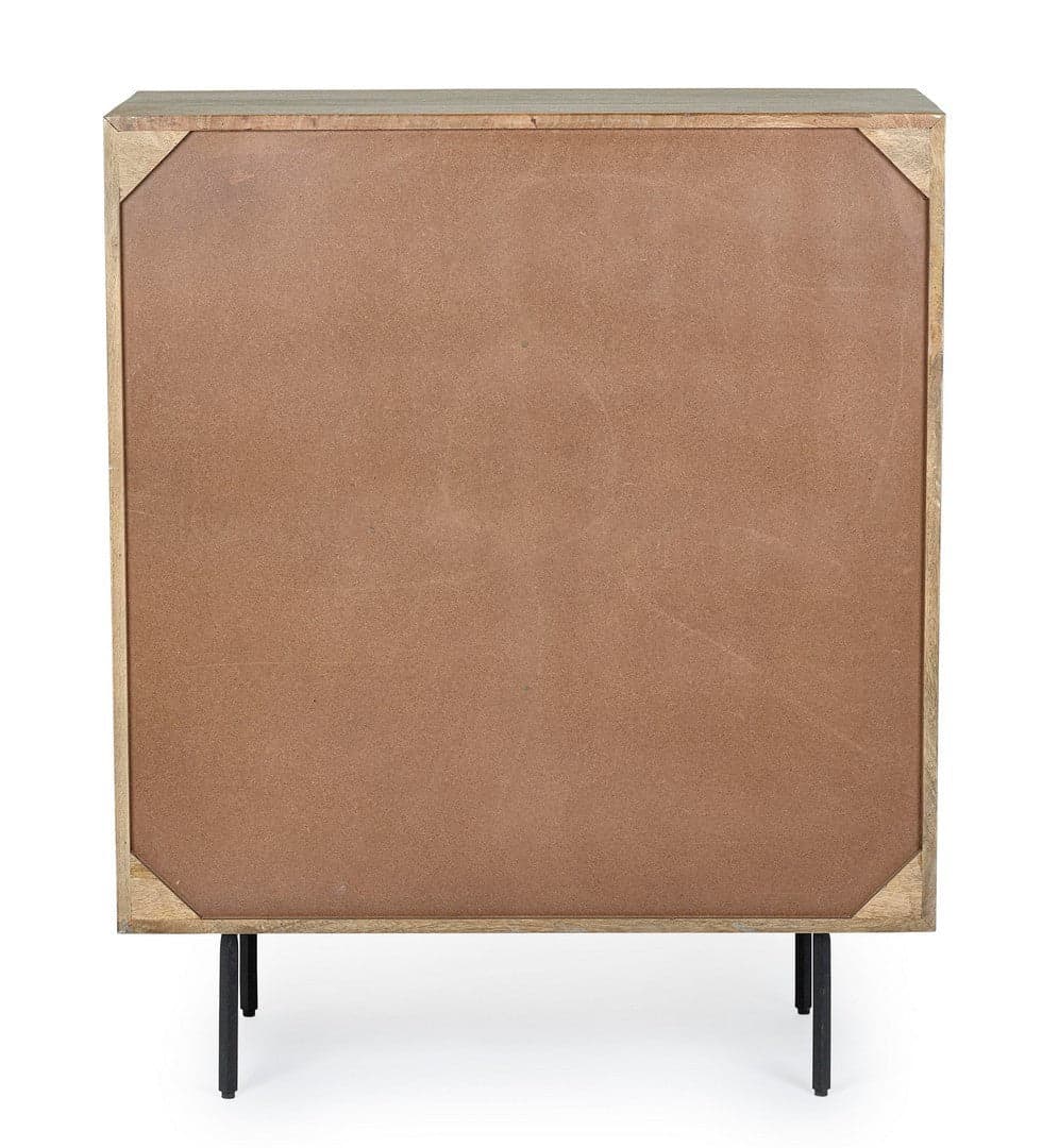 Comodino "Darsey" per camera, Struttura In Legno Di Mango, Schienale In Mdf in Comodini Decor Space - Altamura, commercioVirtuoso.it