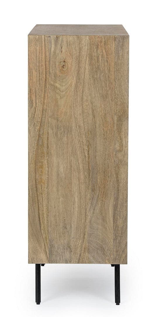 Comodino "Darsey" per camera, Struttura In Legno Di Mango, Schienale In Mdf in Comodini Decor Space - Altamura, commercioVirtuoso.it
