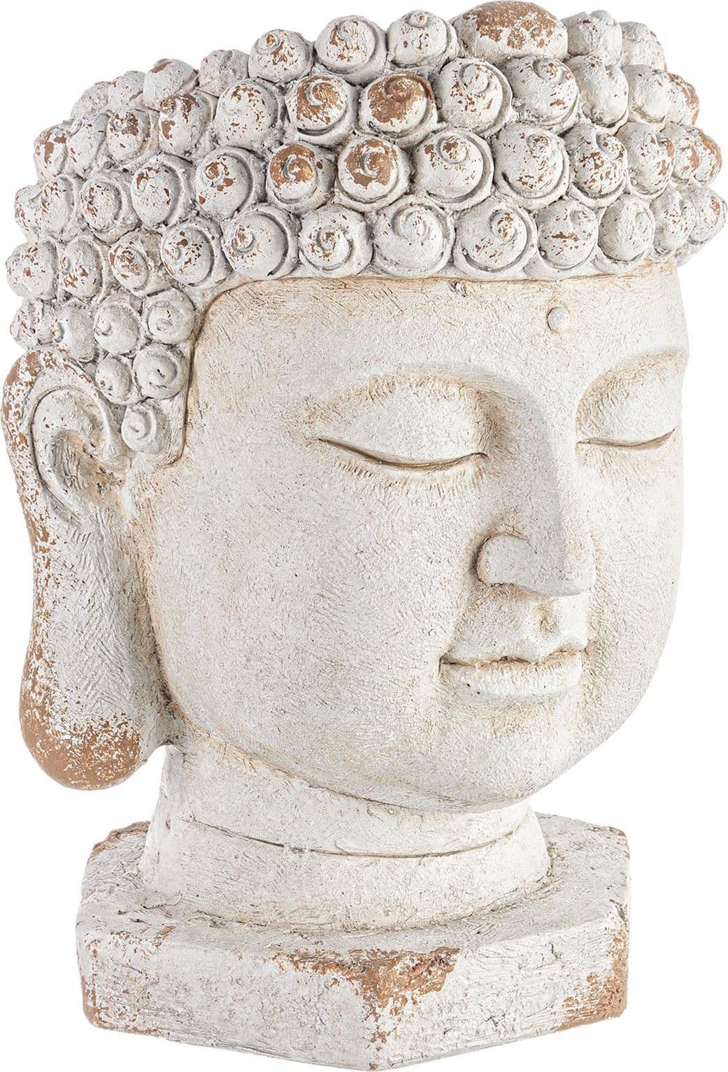 Vaso ornamentale per piante in fibra di vetro testa di buddha da giardino e veranda
