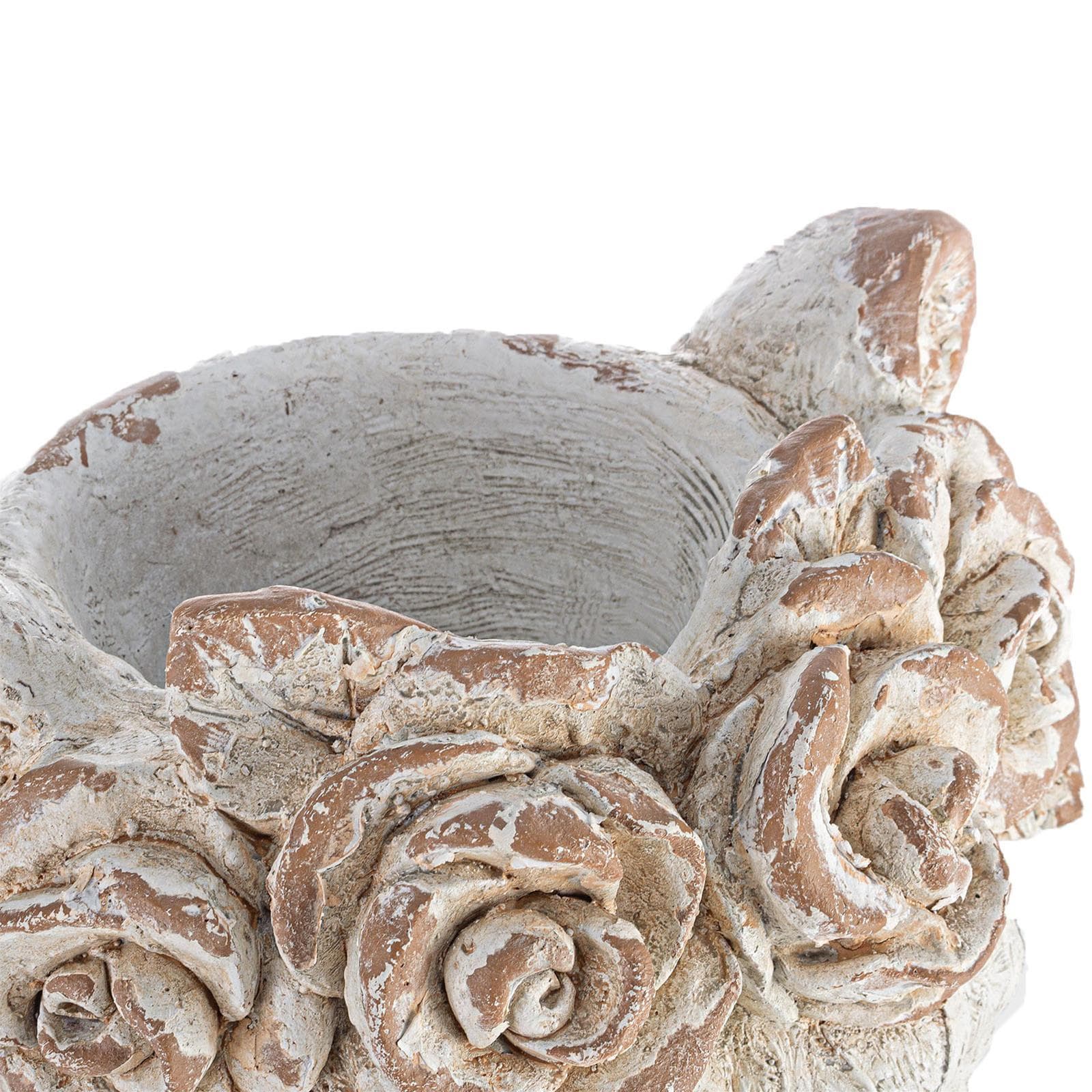 Statua decorativa vaso da giardino e veranda scultura indiana Bianca in Statue Decor Space - Altamura, commercioVirtuoso.it