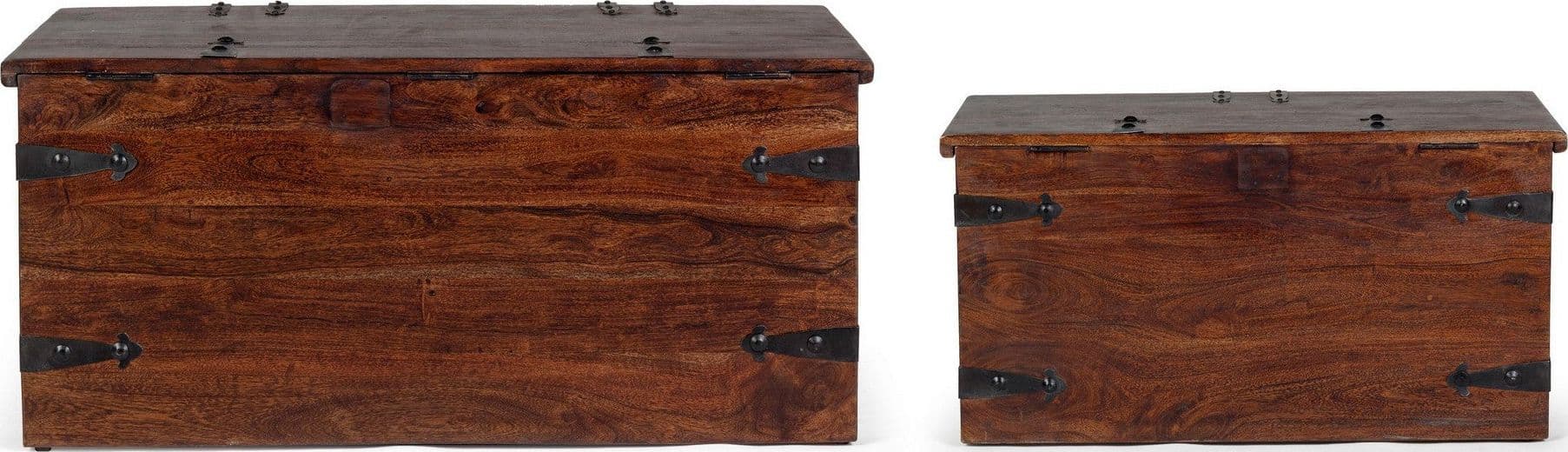 Panche "Jaipur" con contenitore, in legno di Acacia massiccio, per interno in Panche regolabili Decor Space - Altamura, commercioVirtuoso.it