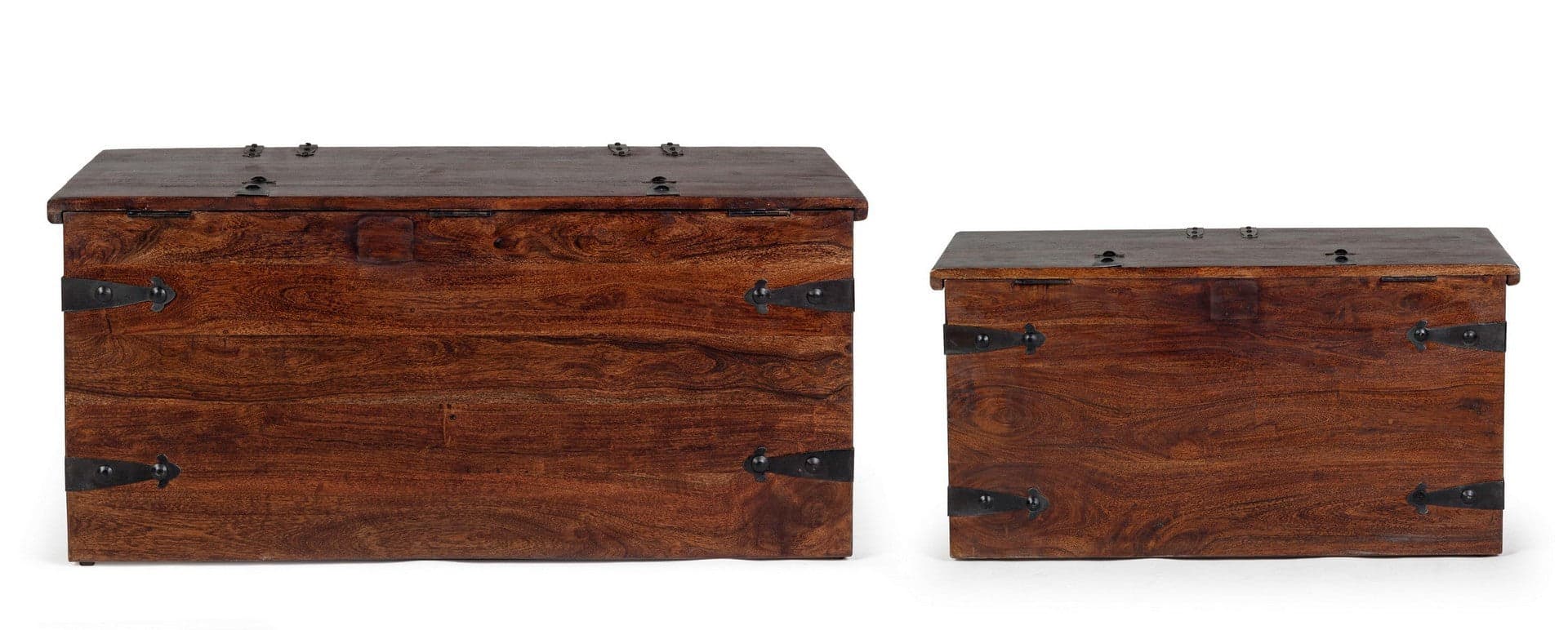 Panche "Jaipur" con contenitore, in legno di Acacia massiccio, per interno in Panche regolabili Decor Space - Altamura, commercioVirtuoso.it
