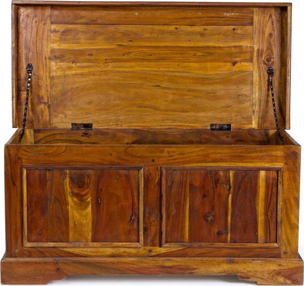 Mobile da bar "Chateaux" in legno di acacia indiano, finitura rustica da 100 x 46 x 48 cm in Porta bottiglie da vino Decor Space - Altamura, commercioVirtuoso.it