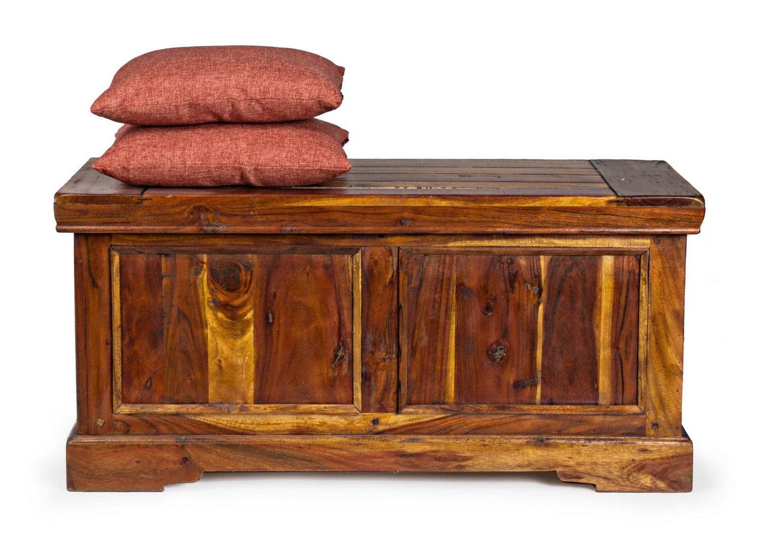 Mobile da bar "Chateaux" in legno di acacia indiano, finitura rustica da 100 x 46 x 48 cm in Porta bottiglie da vino Decor Space - Altamura, commercioVirtuoso.it
