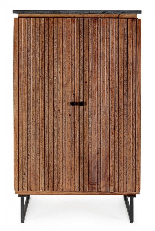 Mobile da bar "Norfolk" in MDF, con struttura in legno di acacia, gambe in acciaio 72 x 45 x 125 cm in Mobili da bar Decor Space - Altamura, commercioVirtuoso.it
