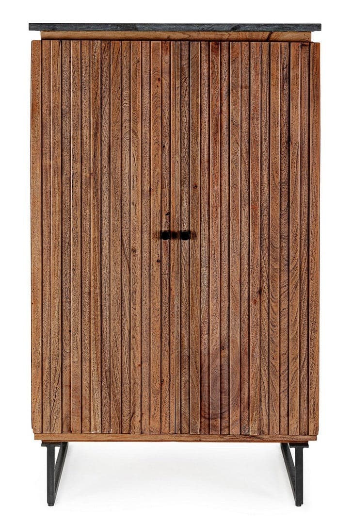 Mobile da bar "Norfolk" in MDF, con struttura in legno di acacia, gambe in acciaio 72 x 45 x 125 cm in Mobili da bar Decor Space - Altamura, commercioVirtuoso.it
