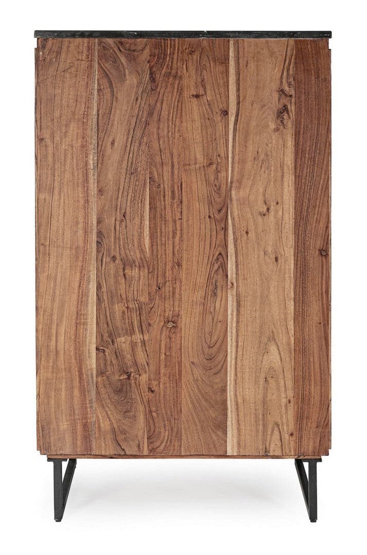 Mobile da bar "Norfolk" in MDF, con struttura in legno di acacia, gambe in acciaio 72 x 45 x 125 cm in Mobili da bar Decor Space - Altamura, commercioVirtuoso.it