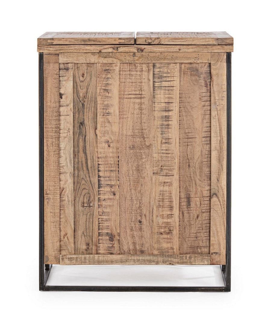 Mobile da bar "Elmer" con 2 ante, struttura in legno d'acacia, da 80 x 48 x 99 cm in Credenze e buffet Decor Space - Altamura, commercioVirtuoso.it