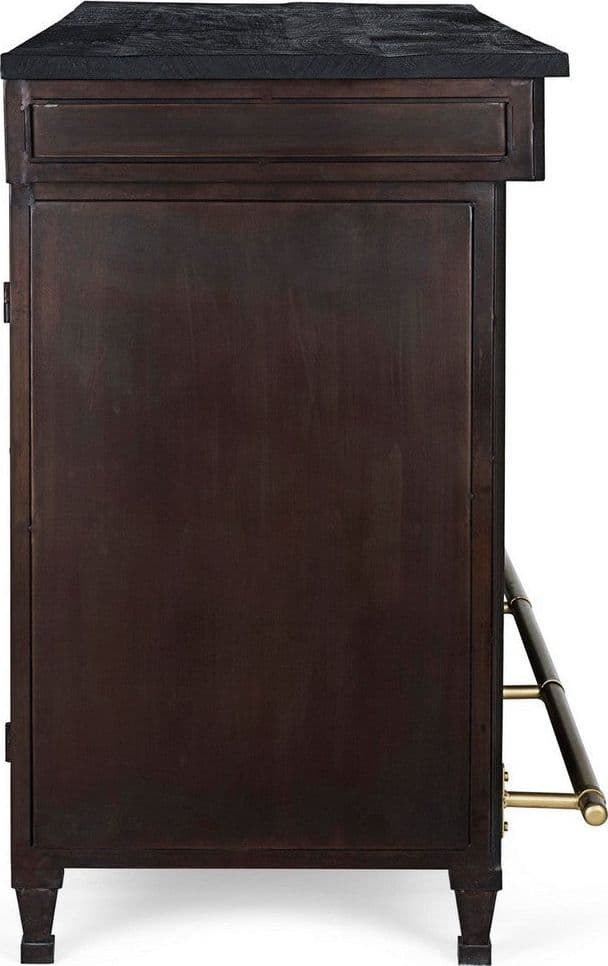 Mobile da Bar "Lanford" con struttura in acciaio, piano in legno di mango in Tavoli da bar Decor Space - Altamura, commercioVirtuoso.it