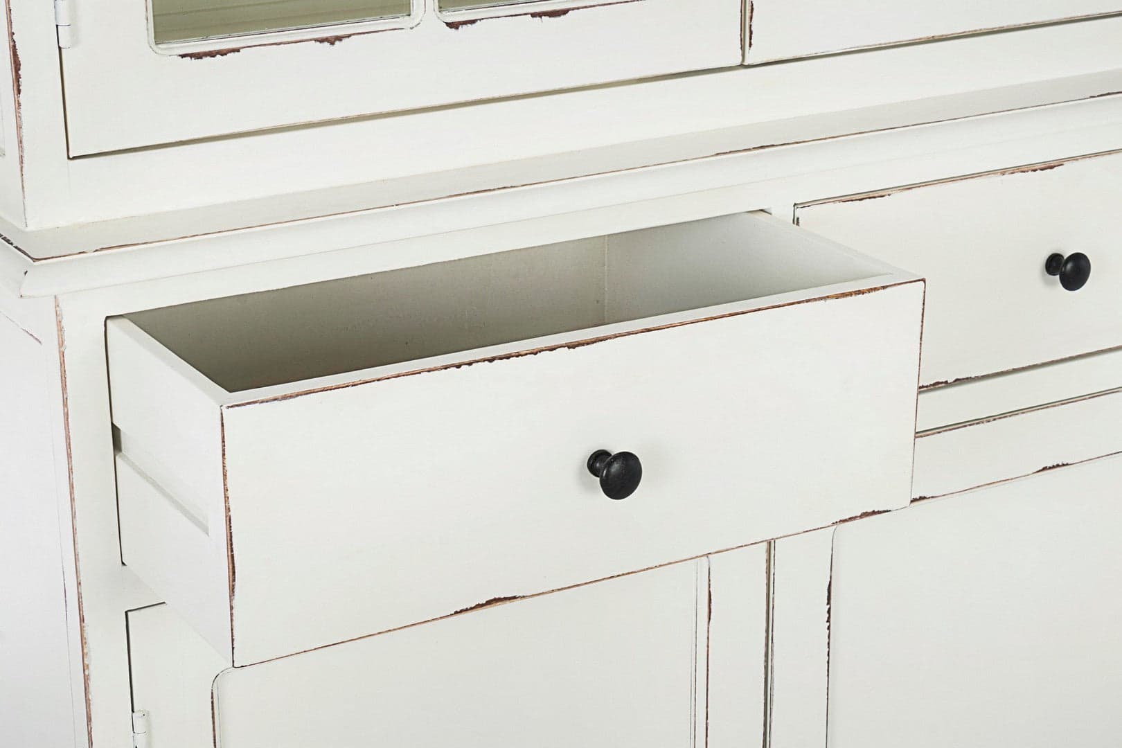 Vetrina "Jefferson" per interno, struttura in legno di mango, schienali in legno in Vetrinette Decor Space - Altamura, commercioVirtuoso.it