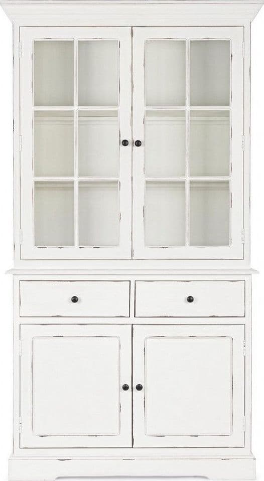 Vetrina "Jefferson" per interno, struttura in legno di mango, schienali in legno in Vetrinette Decor Space - Altamura, commercioVirtuoso.it