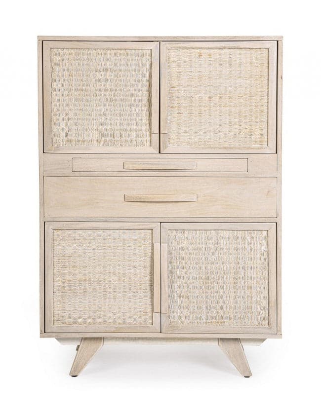 Mobile da bar "Sahana" da 4 ante in legno di mango, struttura in mdf da 85 x 40 x 123 cm in Credenze e buffet Decor Space - Altamura, commercioVirtuoso.it