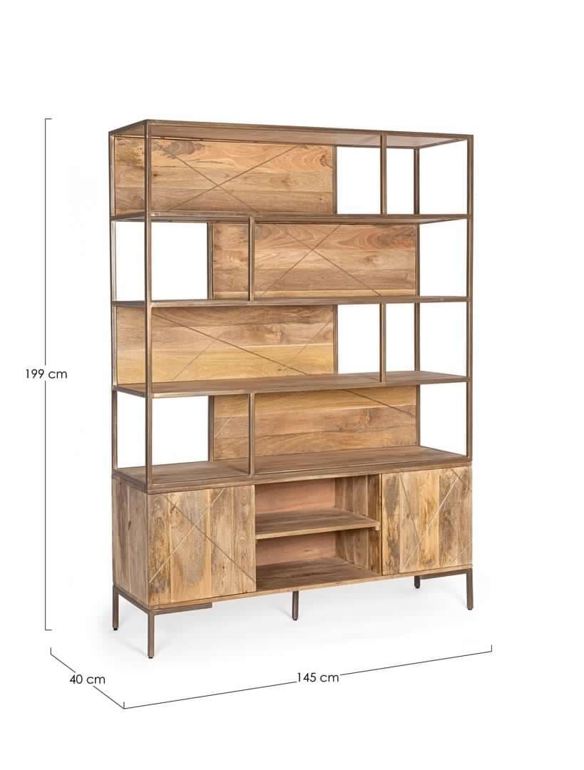 Libreria "Jaidev" porta oggetti, mobile per interno in Librerie Decor Space - Altamura, commercioVirtuoso.it