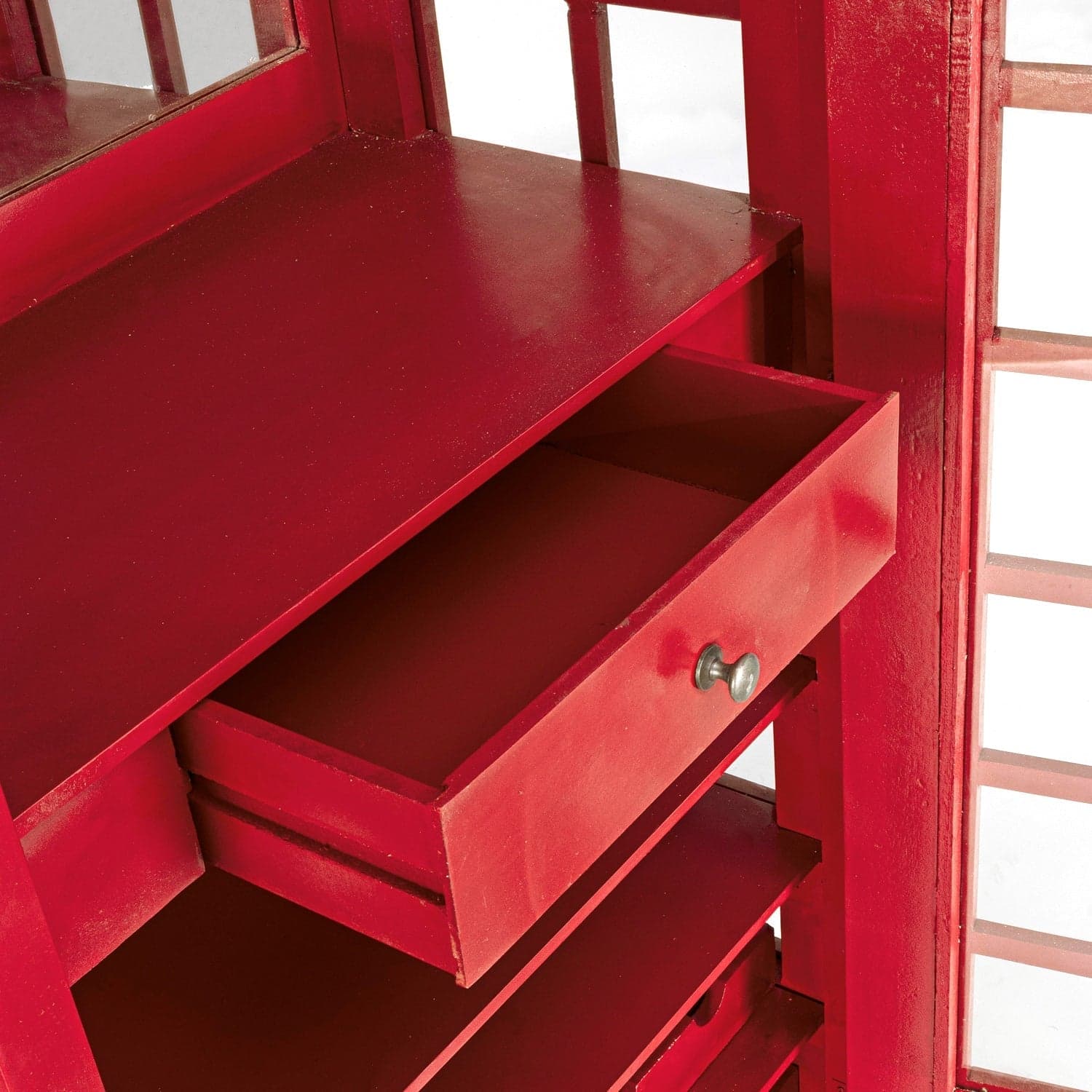Libreria cabina telefonica Inglese Rossa, Mobile Bar londinese con vetri laterali in Librerie Decor Space - Altamura, commercioVirtuoso.it