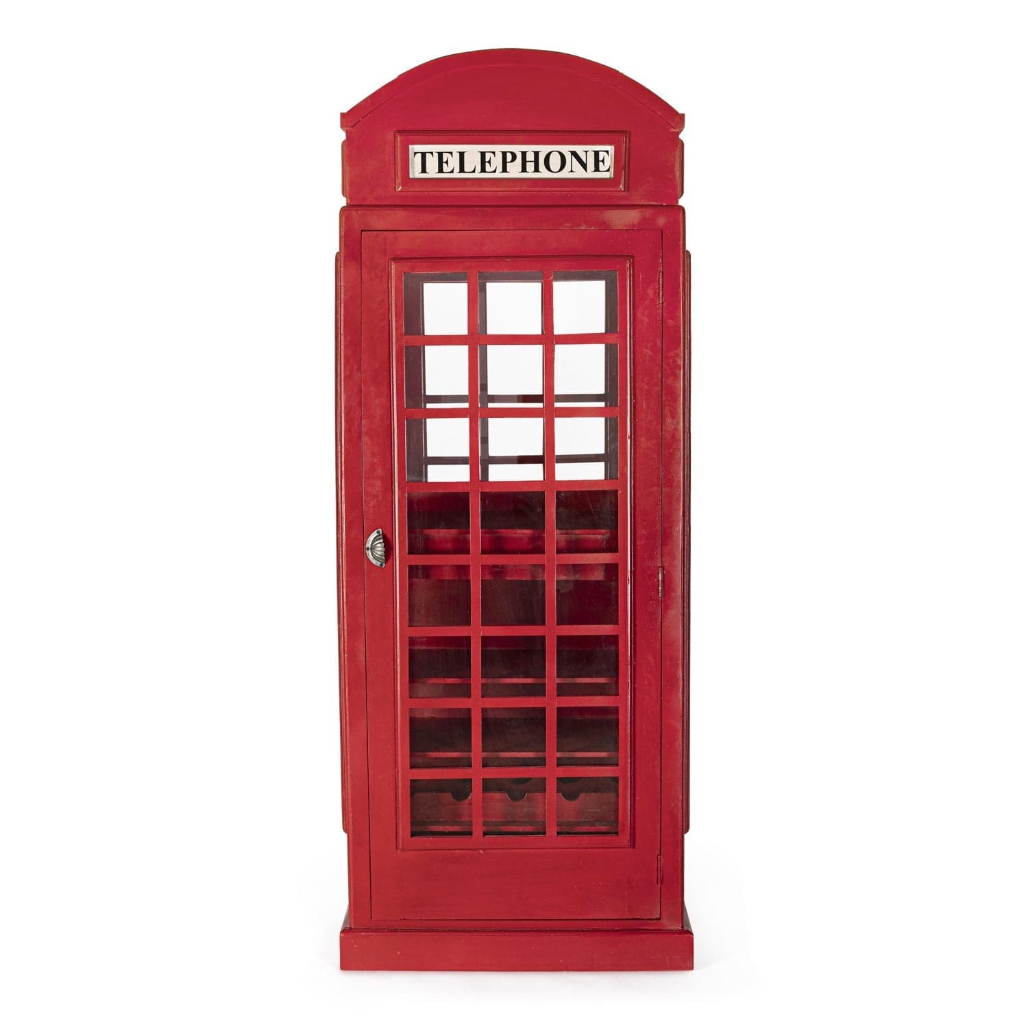 Libreria cabina telefonica Inglese Rossa, Mobile Bar londinese con vetri laterali in Librerie Decor Space - Altamura, commercioVirtuoso.it